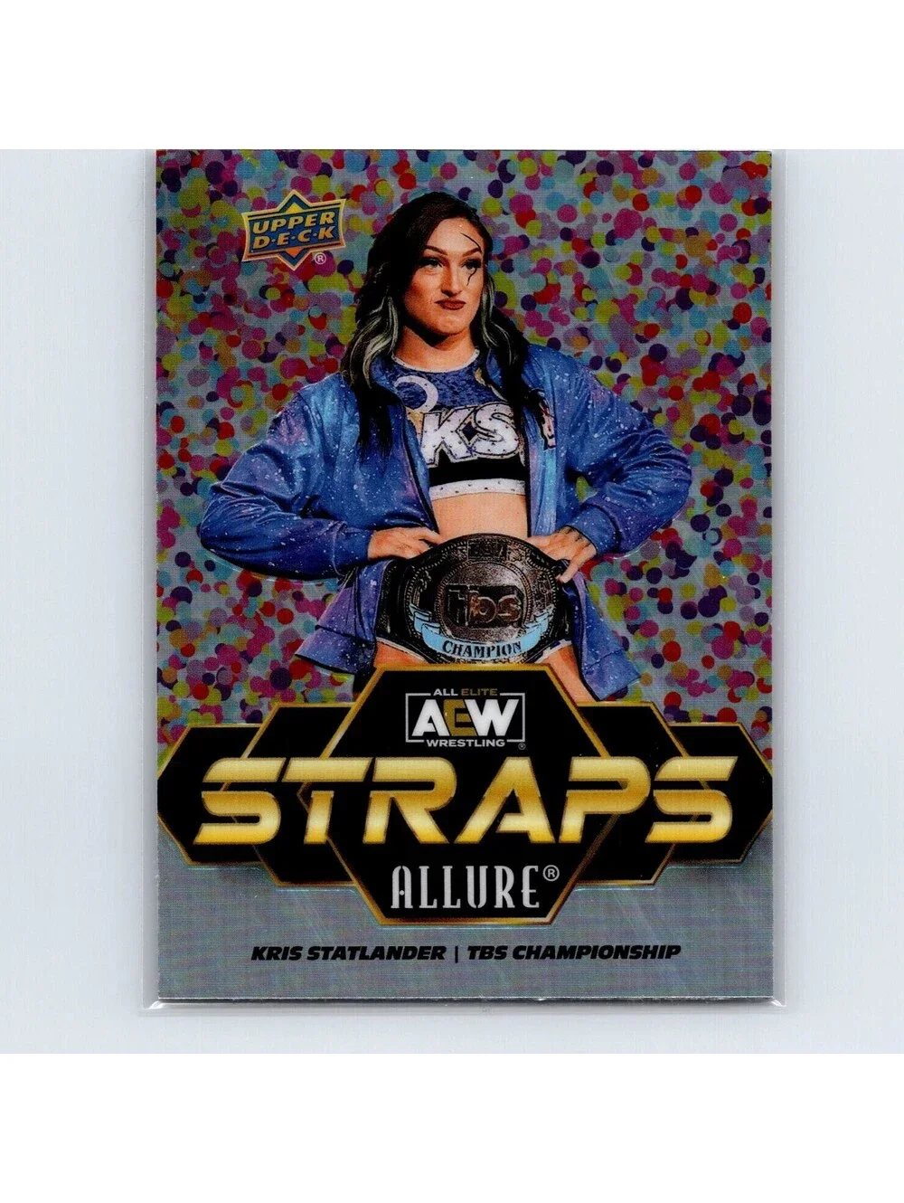 2024 AEW Allure Kris Statlander Straps S-17 Glitter Bomb